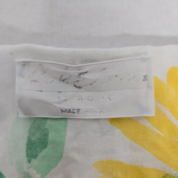 USA Vintage 70's Cottagecore Multicolor Floral Maxi Dress by MISS ELAINE Size XL - Picture 13 of 17